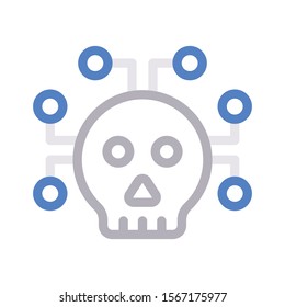 danger vector  colour  line icon 