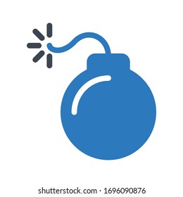danger vector glyph color icon 