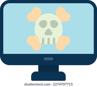Danger Vector Icon Flat Style