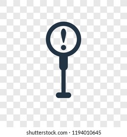 Danger vector icon isolated on transparent background, Danger transparency logo concept
