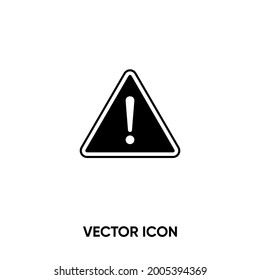 Danger vector icon. Modern, simple flat vector illustration for website or mobile app.Warning symbol, logo illustration. Pixel perfect vector graphics	