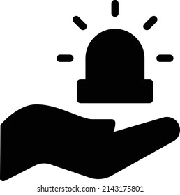 ilustración de vector de peligro aislada en un fondo transparente. iconos vectoriales de glifo para el concepto o gráficos web.