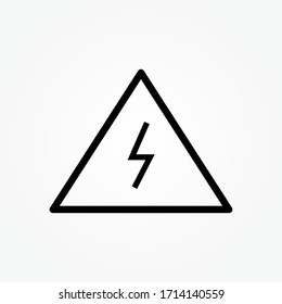 danger vector line icon design