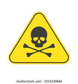 Danger Vector Sign Caution Sign Skull Stock Vector (Royalty Free ...