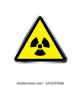 Danger vector sign. Caution X-Ray Radiation Symbol Sign ,Vector Illustration, Isolate On White Background Label. EPS10 - Vector