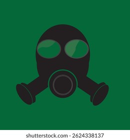 Danger vector signs collection. Gas mask sign, logo, badge, icon, sticker, label, emblem, stamp, symbol, black, line, flat vector, isolated illustration.