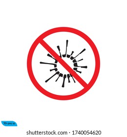 danger virus icon vector illustration