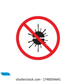 Vektorgrafik des Gefahrenvirus