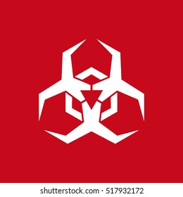 Danger Virus Sign. Vector Illustration