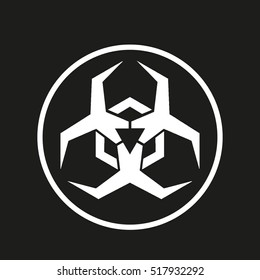 Danger Virus Sign. Vector Illustration