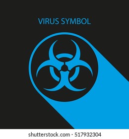 Danger Virus Sign. Vector Illustration