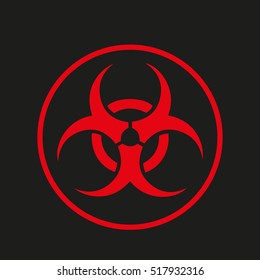 Danger Virus Sign. Vector Illustration