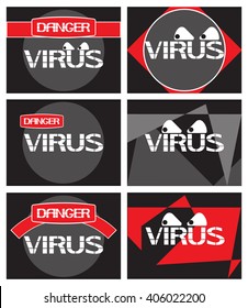 Danger virus.
Variations on the theme of computer security development ,of pictorial expression.