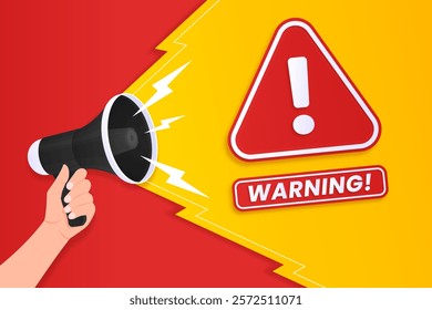 Danger warning alert very important pop up sign banner concept