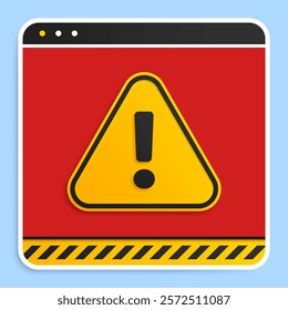 Danger warning alert very important pop up sign banner concept