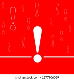 Danger warning attention or exclamation sign in a speech bubble vector - The attention icon. Danger symbol. Flat Vector illustration. Vector attention sign with exclamation mark icon. Risk sign vector