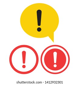 Danger warning attention or exclamation sign. Danger sign design. Caution error icon