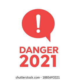 Danger warning attention or exclamation sign. Danger sign design. Caution error icon