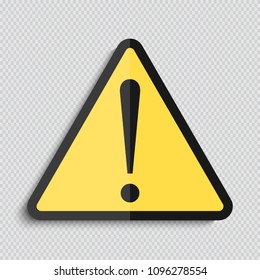 Danger warning attention hazard sign. Vector illustration.