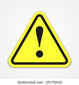 Danger warning attention sign