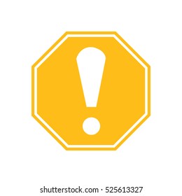 Danger warning attention sign