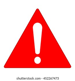 Danger warning attention sign icon.