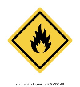 Danger warning board icon. Caution and dangerous area. Yellow sign for safety, hazard shock. Keep out caution warning and risk zone. Vector cartoon illustration