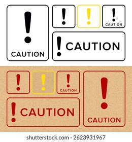 Peligro, Advertencia, Precaución. Señales y símbolos de peligro. Iconos del vector