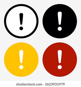Danger, Warning, Caution. Hazard Signs and Symbols. Vector Icons