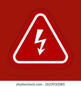 Peligro, Advertencia, Precaución. Señales y símbolos de peligro. Iconos del vector