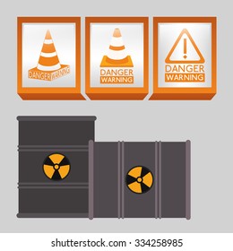 danger warning design, vector illustration eps10 graphic 