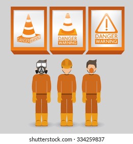 danger warning design, vector illustration eps10 graphic 