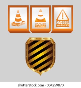 danger warning design, vector illustration eps10 graphic 