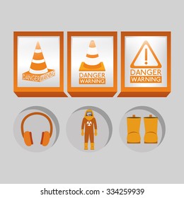 danger warning design, vector illustration eps10 graphic 
