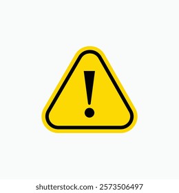 Danger warning icon, alert icon, dangerous, Danger warning. Vector icon. Risk sign. Information sign. Exclamation icon. Alert sign. Alarm sign. Error message. Important message.