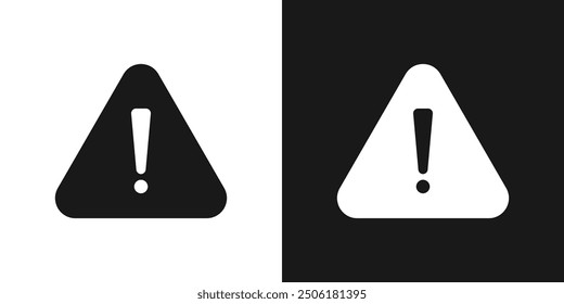 Danger warning icon alert triangle warn sign. Exclamation sign. Vector