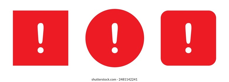 Conjunto de iconos de advertencia de peligro. el triángulo de alerta avisa al Iniciar sesión de color negro, amarillo y rojo. signo de exclamación.