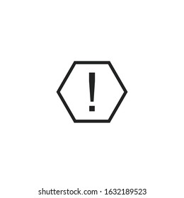 danger warning Icon template color editable. danger warning symbol vector sign isolated for graphic and web design.