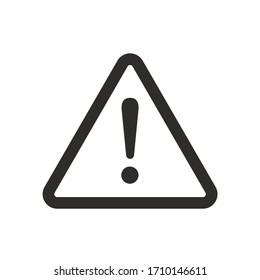 Danger warning icon. Danger warning - Vector icon. Risk sign. Information sign. Exclamation icon