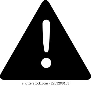 Danger warning icon. Danger warning. Vector icon. Risk sign. Information sign on white background
