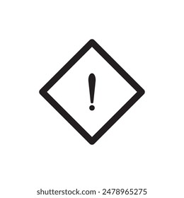 Danger warning icon. Danger warning. Vector icon. Risk sign. Information sign. Exclamation icon. Alert sign. Alarm sign. Error message. Important message. Triangle. Notice icon. Notification mark.