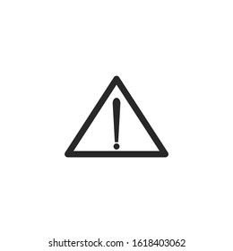 danger warning Icon vector sign isolated for graphic and web design. danger warning symbol template color editable on white background