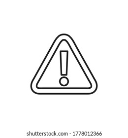 símbolo de señal de vector de advertencia de peligro