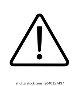 danger warning icon.exclamation mark vector on white background