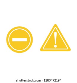 Danger warning sign