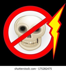 Danger warning sign