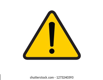 Danger warning sign, attention sign. Vector illustration. on white background