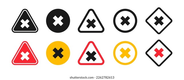 Danger warning sign Concept image for caution