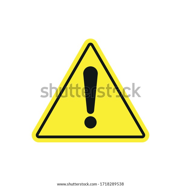 Danger Warning Sign Exclamation Mark On Stock Vector (Royalty Free ...