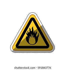 danger and warning sign icon vector illustration graphic design